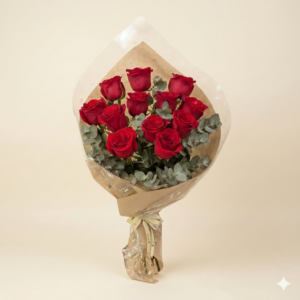 Bouquet 12 Rosas Rojas