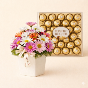Florero Surtido y Ferrero Rocher
