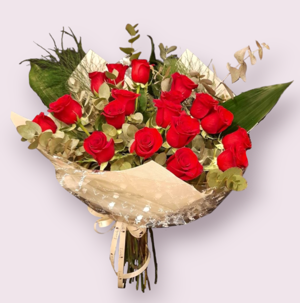 Bouquet 18 Rosas Rojas