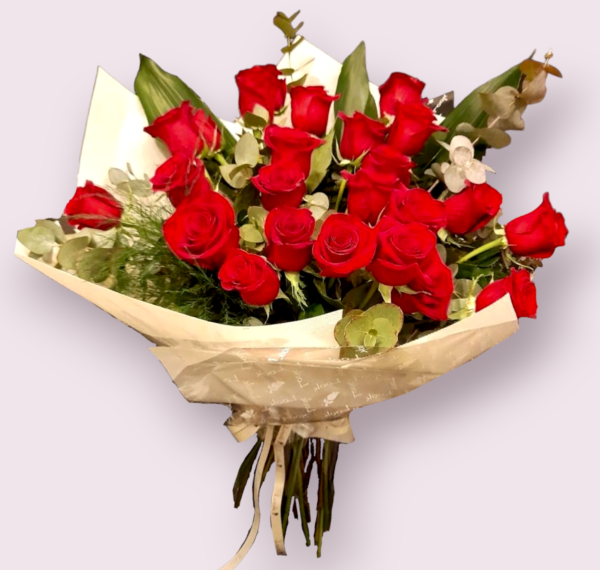 Bouquet 24 Rosas Rojas