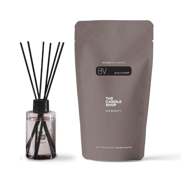 DIFUSOR DE AMBIENTE BASIC BLACK VETIVER