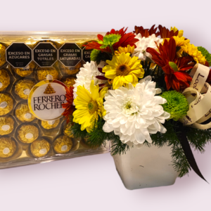 Florero Surtido y Ferrero Rocher